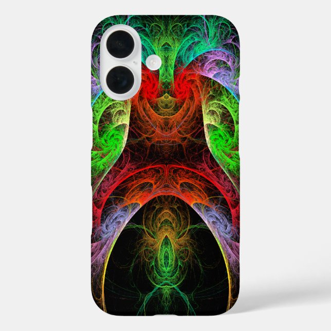 Funda iPhone 16 Arte abstracto carnaval (Reverso )