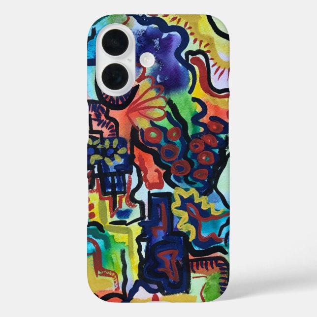 Funda iPhone 16 Arte abstracto de Eva's Garden-Hand (Reverso )