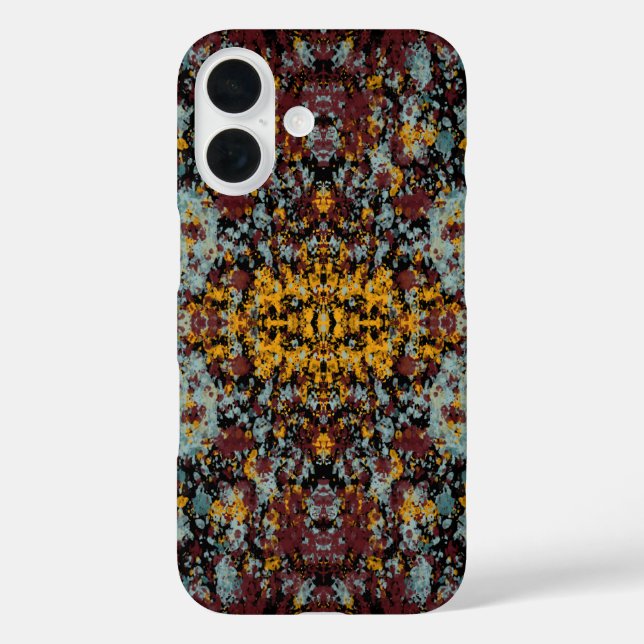 Funda iPhone 16 Arte abstracto de graffiti con salpicaduras sobre  (Reverso )