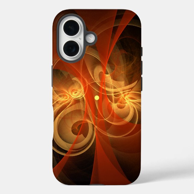 Funda iPhone 16 Arte abstracto de magia matutina (Reverso )