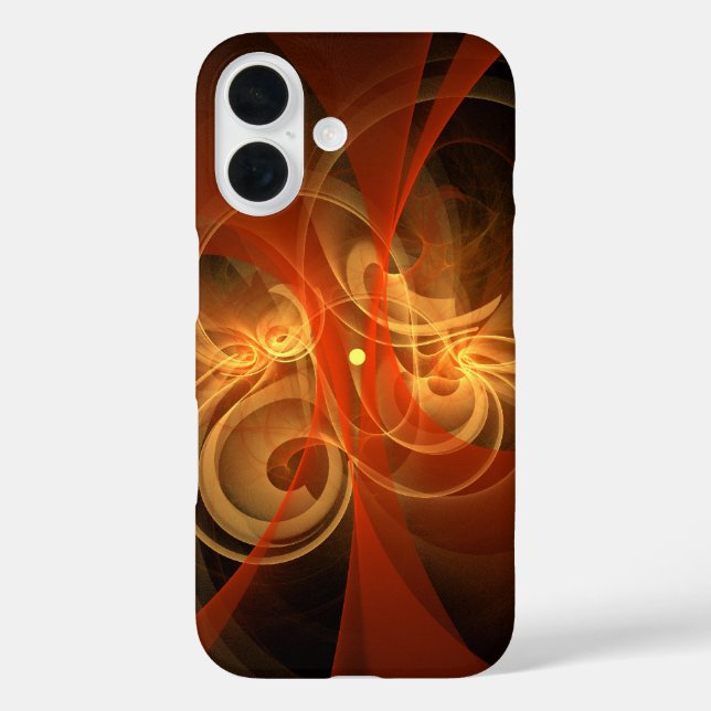 Funda iPhone 16 Arte abstracto de magia matutina (Reverso )