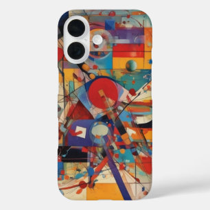 Funda iPhone 16 Arte abstracto moderno