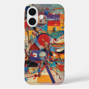 Funda iPhone 16 Arte abstracto moderno