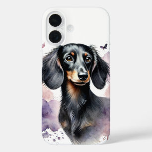 Funda iPhone 16 Arte acuático de Dachshund