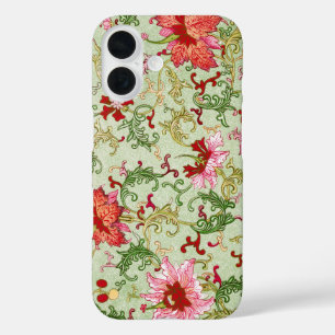 Funda iPhone 16 Arte Antiguo Chinoiserie Floral Chino Nouveau