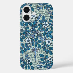 Funda iPhone 16 Arte Antiguo Moderno, Flores de Rosa Silvestre en