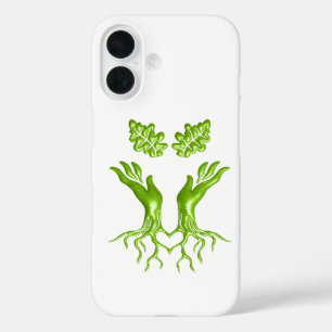 Funda iPhone 16 Arte de aprecio por las raíces del árbol genealógi