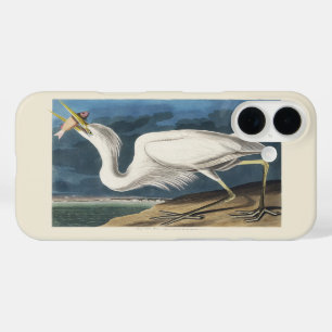 Funda iPhone 16 Arte de ave Garza Blanca de Audubon vintage
