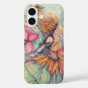 Funda iPhone 16 Arte de fantasía de la hada reina del verano