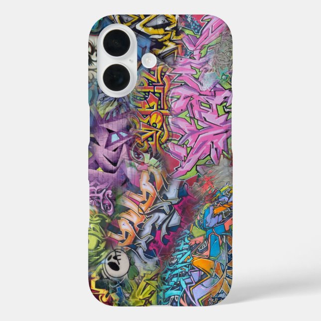 Funda iPhone 16 arte de graffiti (Reverso )