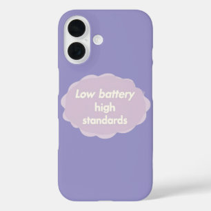Funda iPhone 16 Arte de IA tonos crema y lila pálido