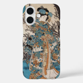 Funda iPhone 16 arte de la dama japonesa maiko geisha