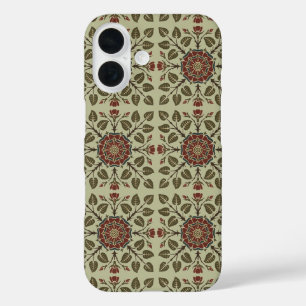 Funda iPhone 16 Arte de Patrón Victoriano de la Rosa Tudor de Auds