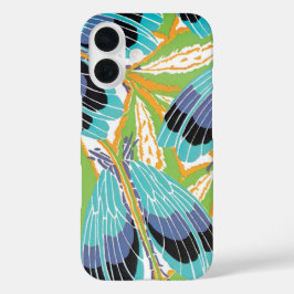 Funda iPhone 16 Arte Deco Jazz Pochoir Vintage Insectos Bugs Jardí