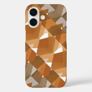 Funda iPhone 16 Arte Deco Pochoir Vintage Jazz Tan Formas Geométri