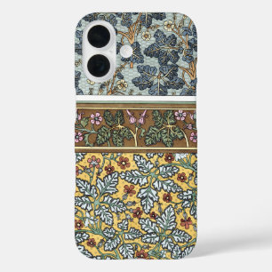 Funda iPhone 16 Arte floral antiguo modernista flores de geranio s