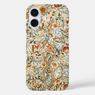 Funda iPhone 16 Arte floral vintage de acanto de William Morris