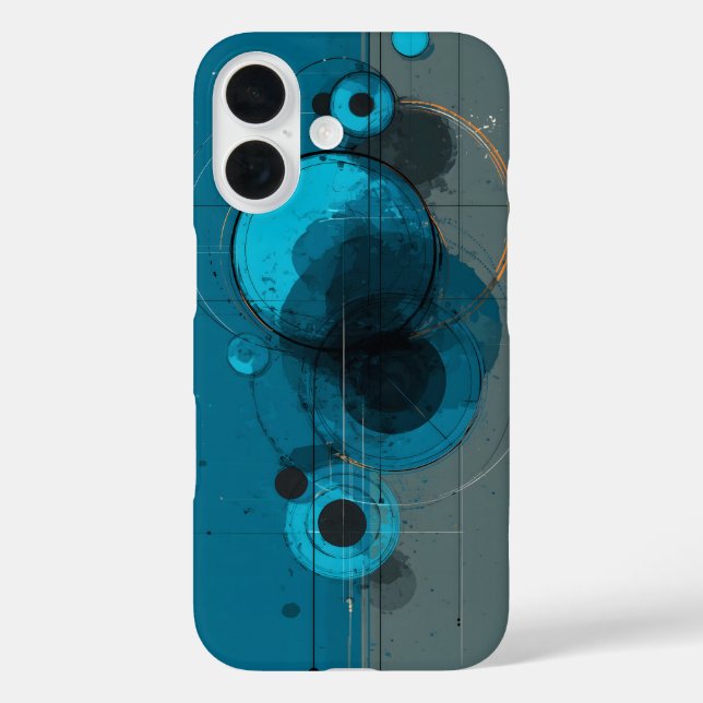 Funda iPhone 16 Arte geométrico abstracto (Reverso )