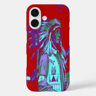 Funda iPhone 16 Arte pop nativo americano