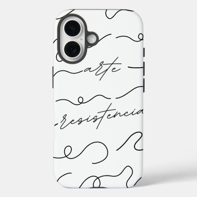 Funda iPhone 16 Arte, Resistencia (Reverso )