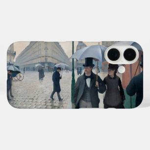 Funda iPhone 16 Arte vintage de Caillebotte Calle de París día llu