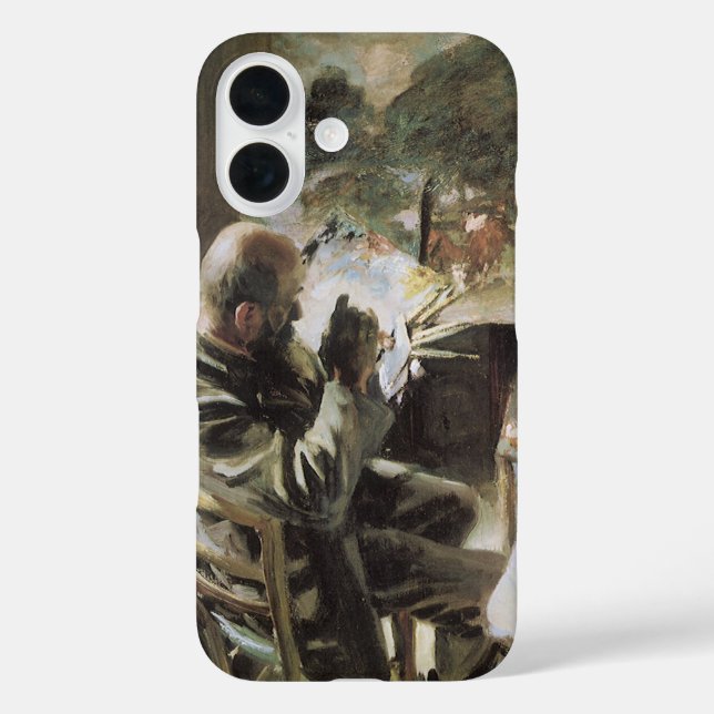 Funda iPhone 16 Artista en su estudio de John Singer Sargent (Reverso )