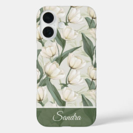 Funda iPhone 16 Artistic Moms Day Gifts Tulip Custom