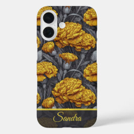 Funda iPhone 16 Artistic Wedding Favors Carnation Name