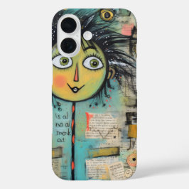 Funda iPhone 16 ArtLady 17 Encantadora y angustiada
