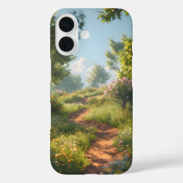 Funda iPhone 16 Ascenso de flores silvestres
