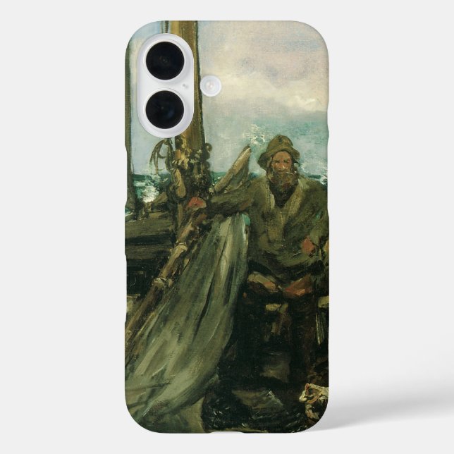 Funda iPhone 16 Aseos del mar de Edouard Manet, arte de época (Reverso )