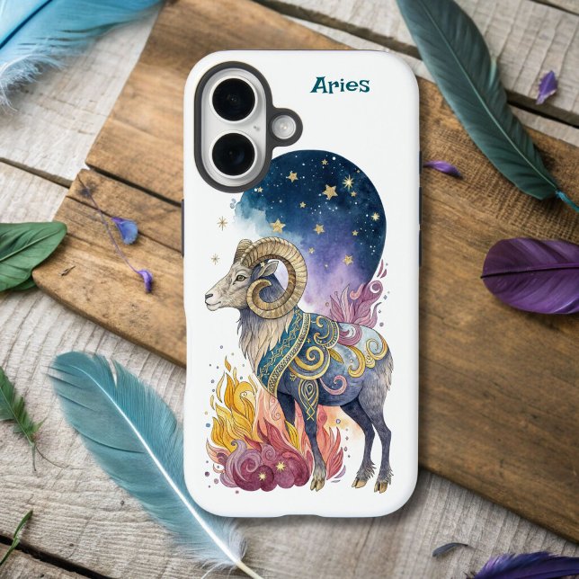 Funda iPhone 16 Astrología Aries Zodiac Infusadas (Subido por el creador)
