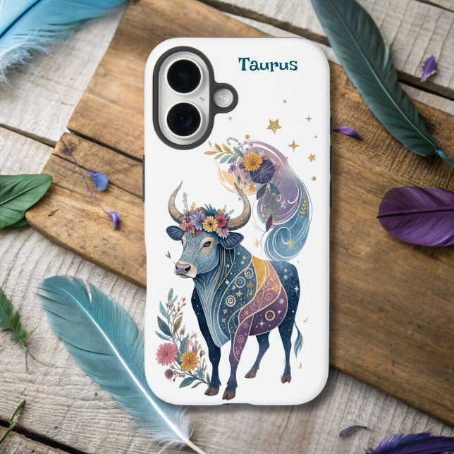 Funda iPhone 16 Astrología Taurus Zodiac AI iPhone (Subido por el creador)