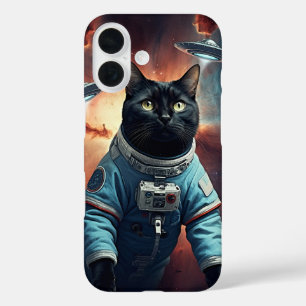 Funda iPhone 16 Astronauta gata galáctica