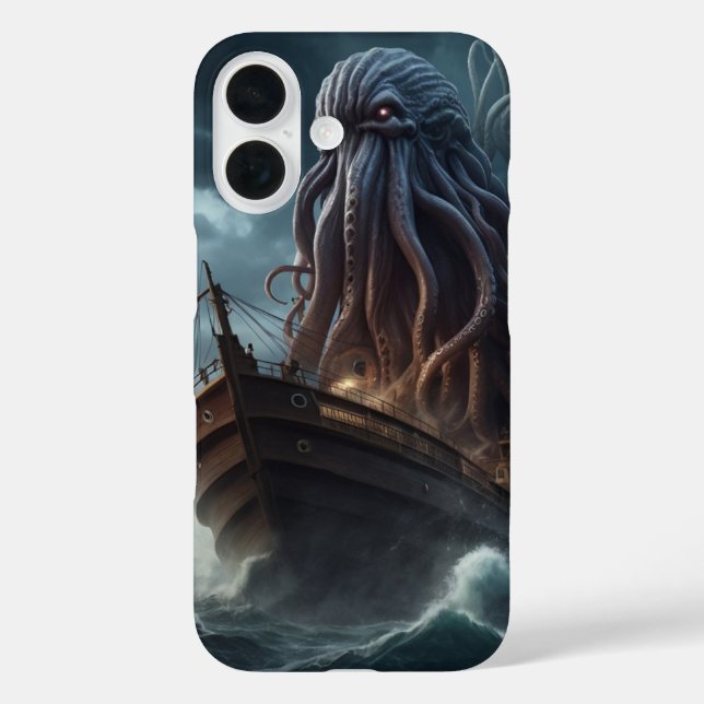 Funda iPhone 16 Ataque de Kraken (Reverso )