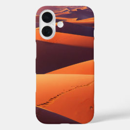 Funda iPhone 16 Atardecer del desierto tranquilo