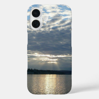 Funda iPhone 16 Atardecer en el paisaje marino canadiense de Colum