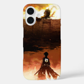 Funda iPhone 16 Attack On Titan Colossal Titan Anime Phone Case