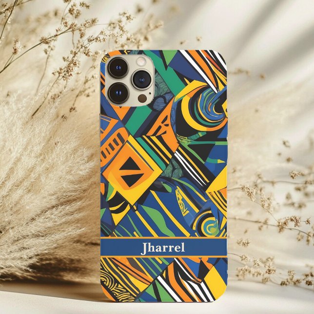 Funda iPhone 16 Audaces regalos personalizados de novios afroameri (Bold Personalized African American Boyfriend Gifts Case-Mate iPhone Case)