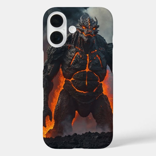 Funda iPhone 16 Auge del dragón de lava (Reverso )