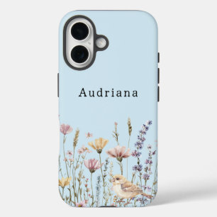 Funda iPhone 16 Ave en las flores