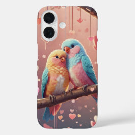 Funda iPhone 16 Aves de amor