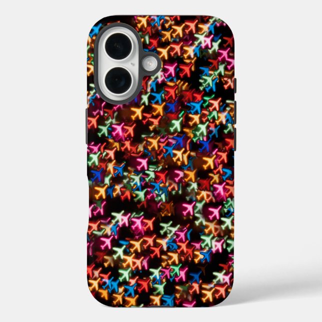 Funda iPhone 16 Aviones bokeh (Reverso )