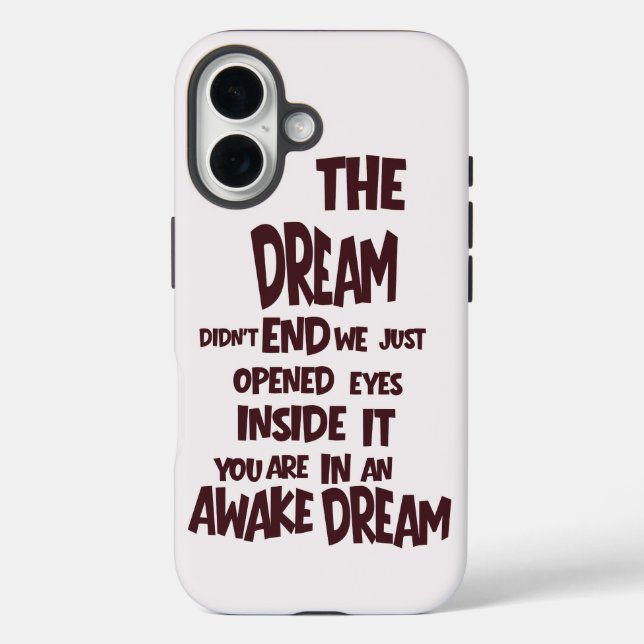 Funda iPhone 16 Awake Dream phone case  (Reverso )