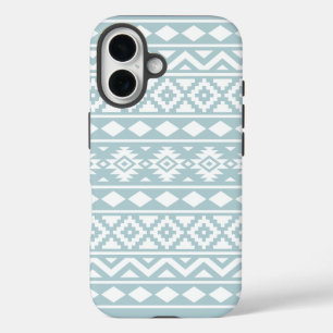 Funda iPhone 16 Aztec Essence Ptn III Blanco sobre el huevo de pat