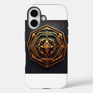 Funda iPhone 16 Aztec Hexagon