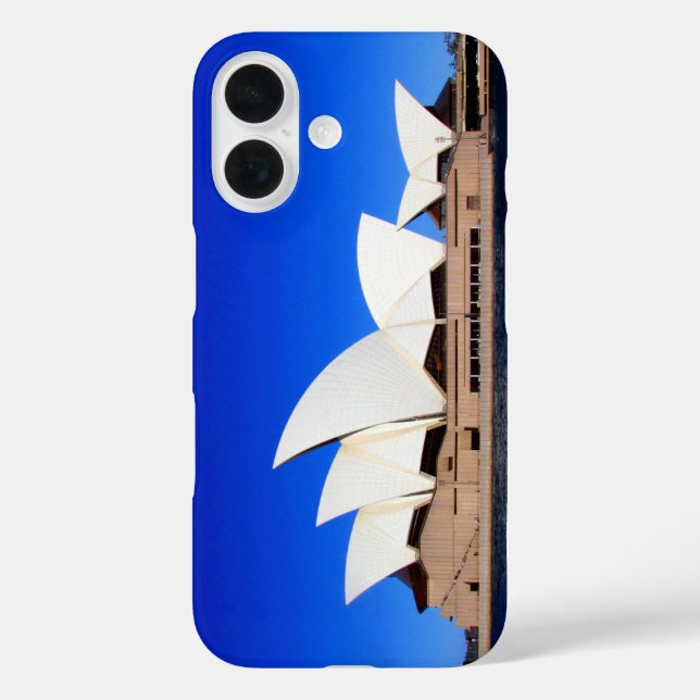 Funda iPhone 16 azul de la ópera de sydney (Reverso )