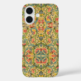 Funda iPhone 16 Azul y oro italianos vintage