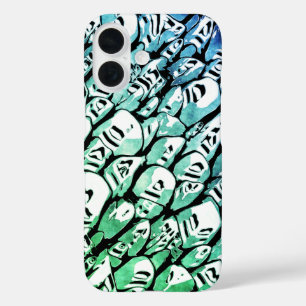 Funda iPhone 16 Azul y Verde