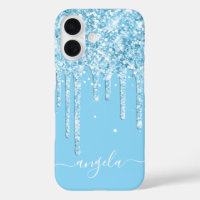 Baby Blue Glitter Drips Glam Firma